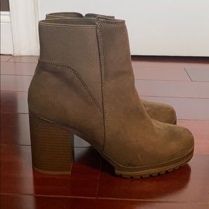 Olive Green Booties